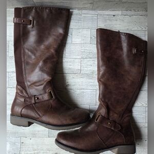 BareTraps Sophy Brown Knee High Riding Boots Women’s 8 Comfort